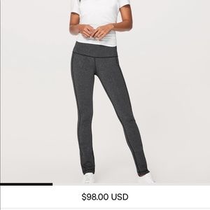 Black straight down leggings